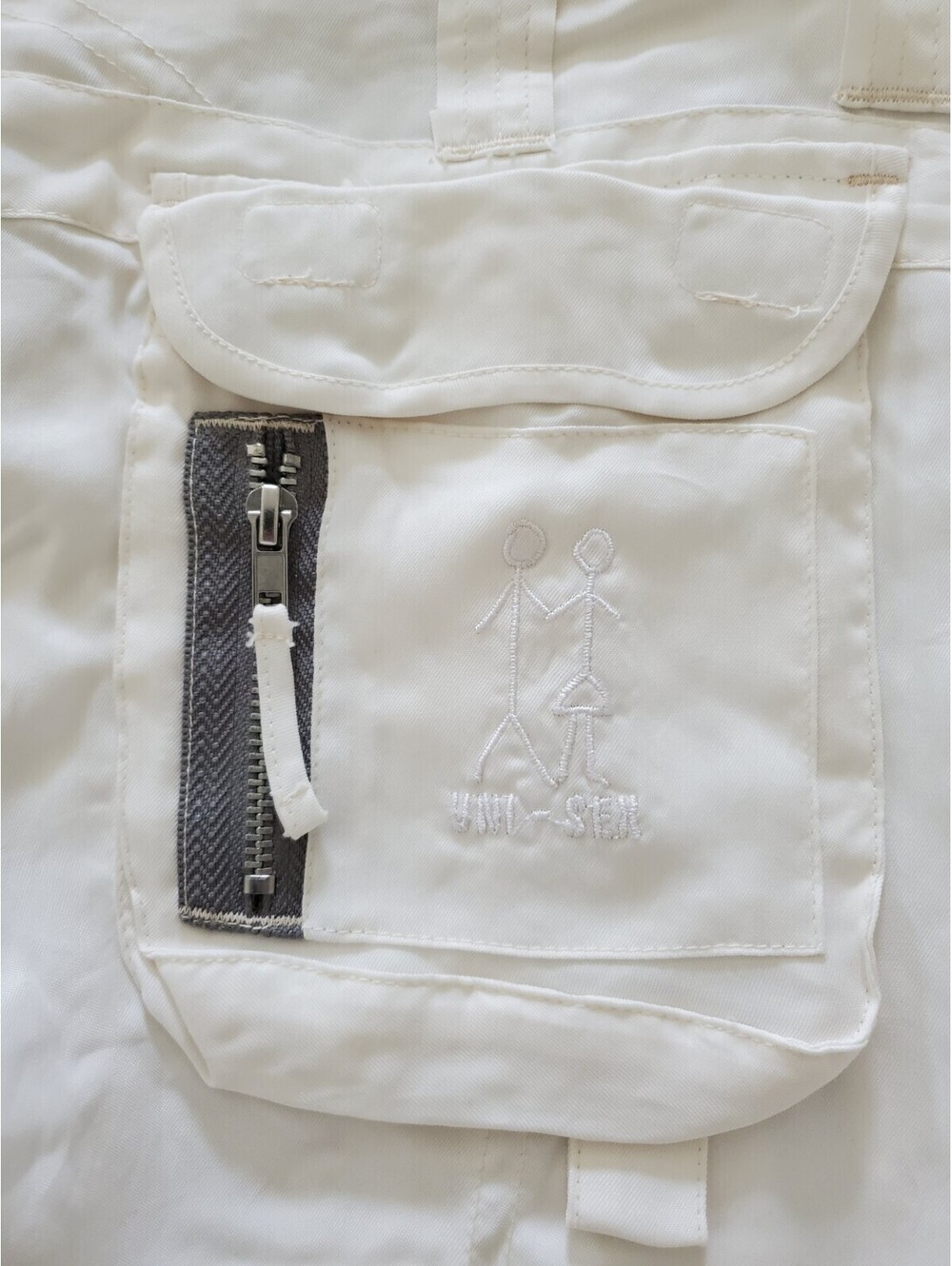 Johnny Was White Cargo Linen Pants - Picture 14 of 16